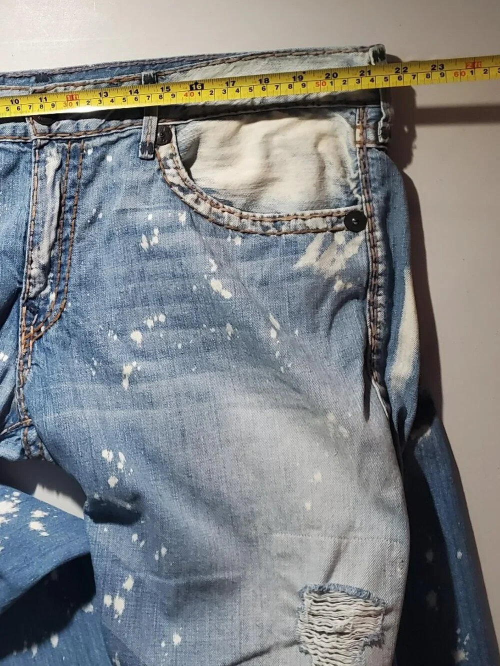 True Religion Ricky Super T  Made in USA distressed Sz 42